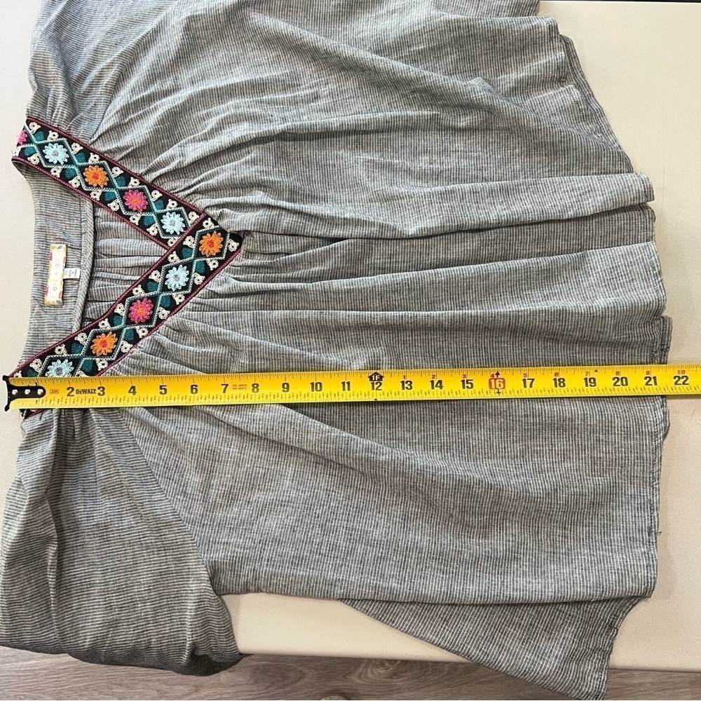 Anthropologie eri + ali Kaleidoscope Striped Top Size Extra Small XS - Picture 11 of 12